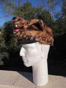 CAPPELLO ORSO MARRONE grizzlies cub scout grizzly HALLOWEEN costume ADULTO peluche peluche - Foto 1 di 9