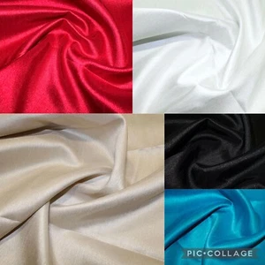 KUNSTSTOFF DUPION ROHSEIDE STOFF BRAUT KLEID STOFF 60" BREIT - Bild 1 von 12