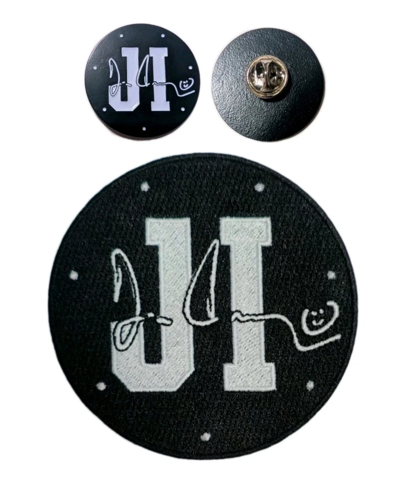 (2) Jim Irsay Memorial Jersey Patch & Pin - Indianapolis Colts  - Image 1 of 4