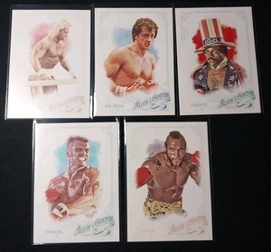 2015 Allen & Ginter Rocky Set Stallone Hogan Mr T Lundgren Weathers Lot x5 - Picture 1 of 11