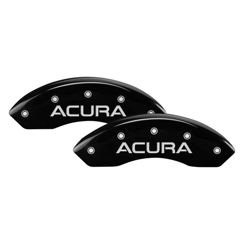 For Acura ILX 16-20 MGP Gloss Black Caliper Covers w Engraving Full Kit, 4 pcs - Image 1 of 3