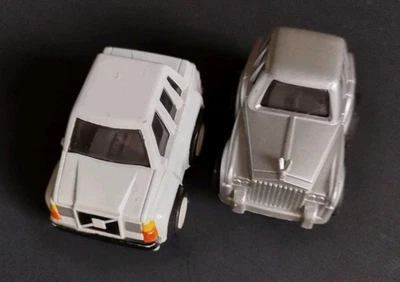 2 Vintage 1987 Buddy L Corp Volvo & Rolls Royce Penny Racer Pull Back Cars - Image 1 of 4