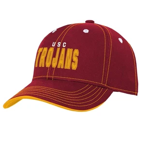 Youth Cardinal USC Trojans Old School Slouch Adjustable Hat - Picture 1 of 3