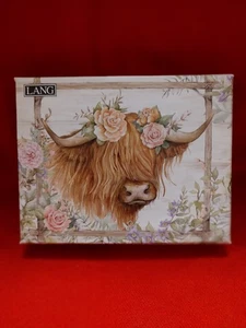 Lang Rosewood Ranch Linen Boxed Note Cards 13ct + Envelopes by Susan Winget  NEW - Picture 1 of 5