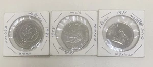 MEXICO ~ 1981 20 Pesos, 1978 10 Pesos, 1981 1 Peso, Uncir. Quality World Coin - Picture 1 of 8