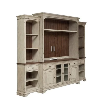 Centro de entretenimiento Liberty Furniture Morgan Creek con muelles Foto 1 de 4