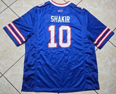 Nueva camiseta Nike Khalil Shakir #10 Buffalo Bills azul juego para hombre talla 5XL $130 Foto 1 de 4