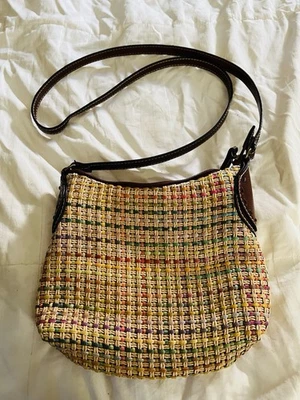 Bolso Bandolera Fossil Tejido Yute Bolso de Hombro Boho Otoño Colores Regreso a la Escuela Foto 1 de 4