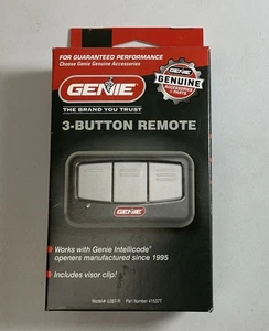 Genie 3-Button Visor Garage Door Opener Remote G3BT-R - Picture 1 of 3