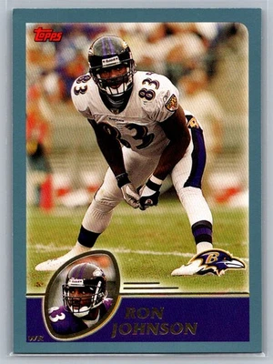 Ron Johnson 2003 Topps Baltimore Ravens 182 - Image 1 of 2