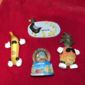 Vintage The California Raisins Figures Del Monte Pineapple Magnet Plush Raisin - Picture 1 of 6