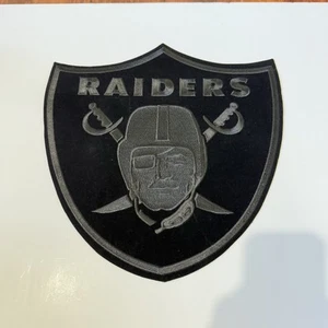 Large Raiders Black Patch Brand New Sewn On 12”x 12”Inches Read Info Below!! - Picture 1 of 9