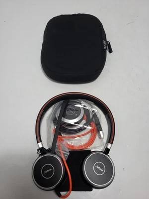 Jabra Evolve 40 Wired Stereo USB Headset HSC017 W Controller ENC010 New Open Box - Image 1 of 4