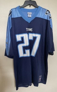 Vintage Eddie George Tennessee Titans Jersey Mens XL #27 Football NFL Reebok - Picture 1 of 10
