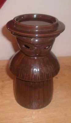 Pottery Browns, soporte de pilar hecho a mano, firmado, Judy 71 Foto 1 de 3