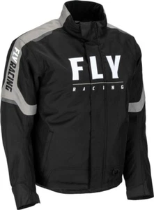 FLY RACING OUTPOST JACKET BLACK/GREY LG Windproof Water Resistant 470-4143L - Picture 1 of 2