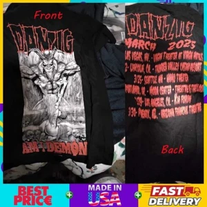 NEW! Danzig Tour Shirt 2025 Am I Demon Soft Style S-4XL For Fans - Picture 1 of 5