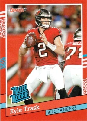 2021 NFL PANINI DONRUSS RATED ROOKIE RETRO KYLE TRASK #20 RC 1/2231 BUCS - Image 1 of 2