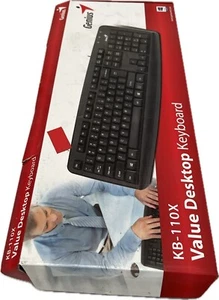 Teclado estándar GENIUS KB-110X USB negro QWERTZ - Imagen 1 de 1