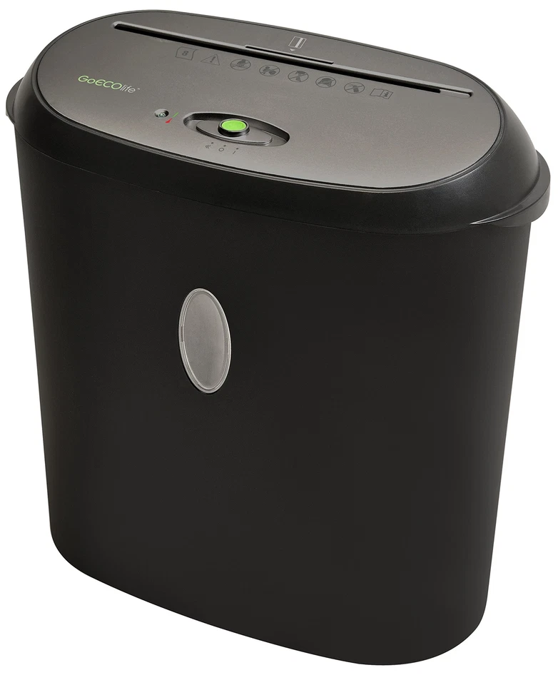 GoECOlife Limited Edition 8 Sheet Micro Cut Paper Shredder Black GMW82Bi