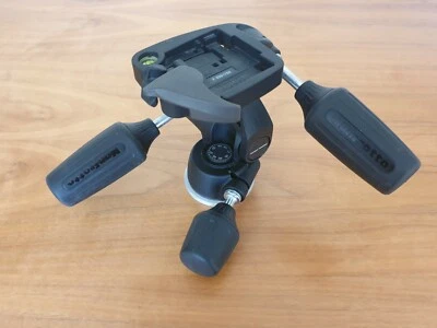 Modified to fluid head action - MANFROTTO 804RC2 3-Way Pan/Tilt Head - M200 - Image 1 of 4