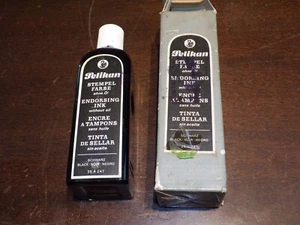 Encre à tampons noir sans huile PELIKAN 35 à 247 ( moitié du flacon ) - Photo 1/7