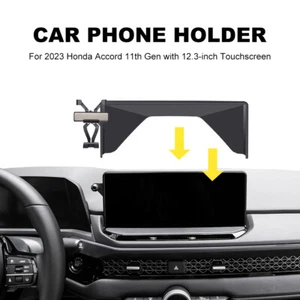 Car Phone Holder with 12.3-inch Touchscreen For 2023-2024 Honda Accord 11th Gen - Picture 1 of 6