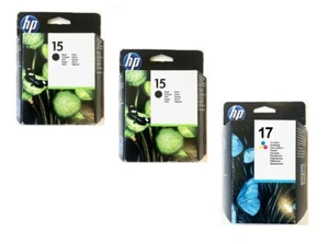 Original HP Tinta 2 X C6615DE 15 + C6625A 17 / Deskjet 825C 840C 845C NUEVO - Imagen 1 de 1