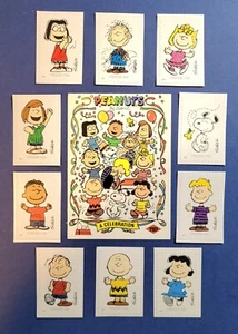 PEANUTS - SNOOPY - CELEBRATION PROMO CARD + COMPLETE SET OF 10 U.S. STAMPS - Picture 1 of 4
