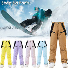 Men Womens Ski Pants Waterproof Winter Thicken Snow Pants Outdoor Sports Trouser