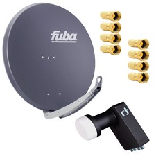 Fuba DAA 850 A SAT Anlage Set 85cm Alu Anthrazit Inverto Black LNB LNC Kopf HDTV