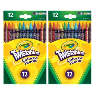 24x Crayola Twistable Coloured Pencils Drawing Art/Craft Kids/Children 3y+ - Picture 1 of 2