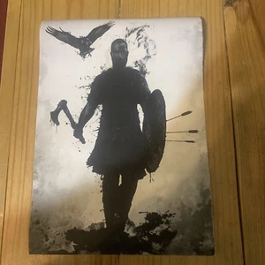 Póster To Valhalla de Nicklaus Gustafsson negro blanco gris cuervo vikingo nórdico - Imagen 1 de 9