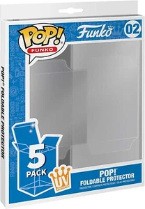 FUNKO POP - PROTECTOR POP PLEGABLE PAQUETE DE 5 TOTALMENTE NUEVO EN CAJA 02 - Imagen 1 de 3