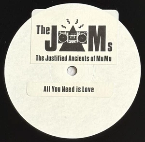 JUSTIFIED ANCIENTS OF MU MU -All You Need Is Love- Rare 1 Sided 12” Unique Mix - Imagen 1 de 3