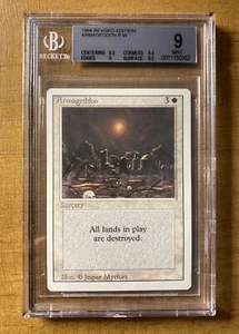 MTG✨ARMAGEDDON✨ Revised Edition BGS 9 MINT RARE Sorcery 1994 Jesper Myrfors Art - Picture 1 of 2