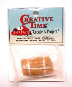 Creative Time Create A Project Miniature Scale 1.25" Inch Hay Straw Bale - Picture 1 of 5