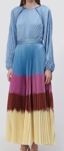 WOW! New Tags Jonathan Simkhai "Suzy" "Hydrangea dip dye dress sz 6 $745 WOW! - Picture 1 of 2