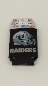 Hot Cold Insulated Glitter Can Sleeve Holder 2 Sided Print Las Vegas Raiders - Picture 1 of 6