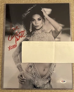 Foto firmada por Tera Patrick 11x14 certificado de autenticidad PSA Penthouse Maxim Playboy película para adultos AVN - Imagen 1 de 8