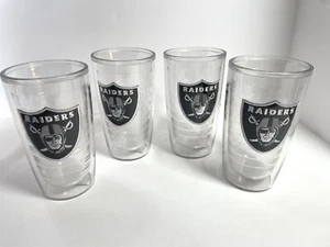 OAKLAND RAIDERS football season set 4 Tervis thermal tumblers beer size EX 16 oz - Picture 1 of 2