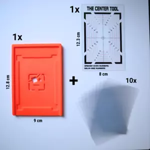 Karten Zentrierhilfe mit Justierhilfe - Pokémon Grading Centering Tool PSA PGS - Bild 1 von 4