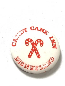 Vintage Candy Cane Inn Disneyland Button Pin - Picture 1 of 8