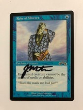 MTG ARTIST PROOF EXODUS ROBE OF MIRRORS SIGNED BY JOHN MATSON COMMON BLUE CARD