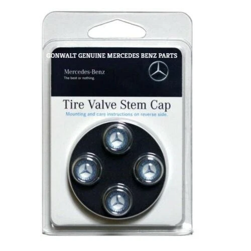 Mercedes Benz CLA250 2014  Vale Stem Caps Laurel Blue Star Set 4 OE Q6408131 - Изображение 1 из 1