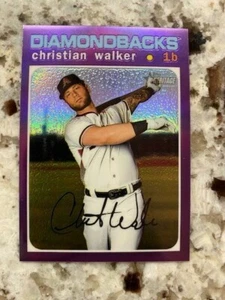 2020 TOPPS HERITAGE PURPLE CHROME CARD DIAMONDBACKS CHRISTIAN WALKER #THC-488 - Picture 1 of 1