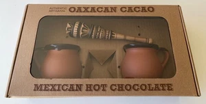 Verve Culture: Cacao oaxaqueño: chocolate caliente mexicano: par de tazas + juego de agitación - Imagen 1 de 3