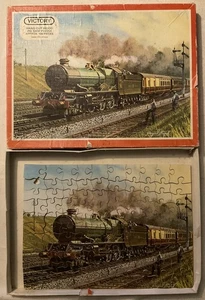 Vintage Victory Famous Steam Engine series “King George VI” Wooden Jigsaw Puzzle - Picture 1 of 20