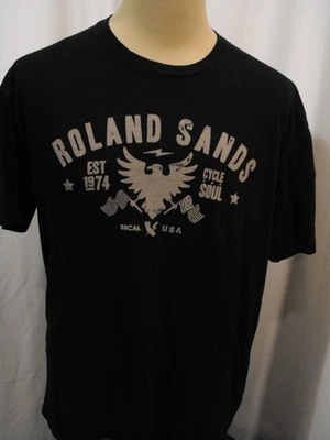Roland Sands дизайн RSD мотоцикла футболка черный мужской XL - отличная форма - Изображение 1 из 4