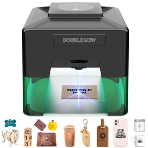 Mini Portable Laser Engraver Diy Bluetooth Machine Painted Dog Tag Paper Glass - Picture 1 of 15